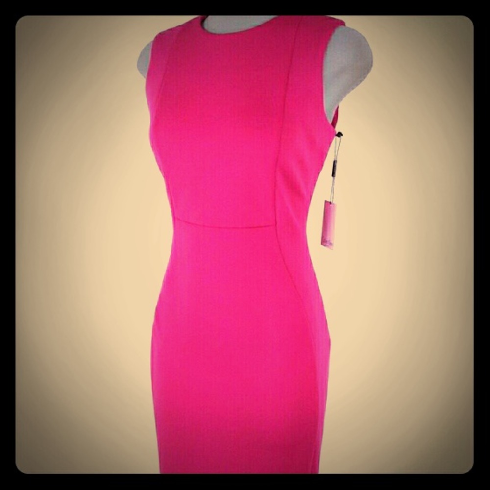 Hot Pink Calvin Klein Sheath Dress